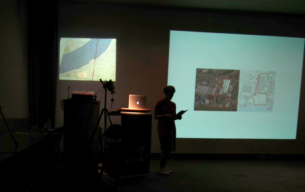 'Fear of Unstructured Time', Claudia Firth, performative lecture with slides, video and drawing, 2014